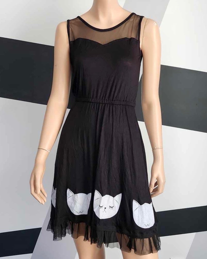Robe motif chat new arrivals